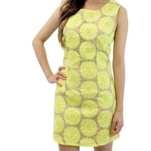 Blu Pepper Sleeveless Embroidered Shift Dress